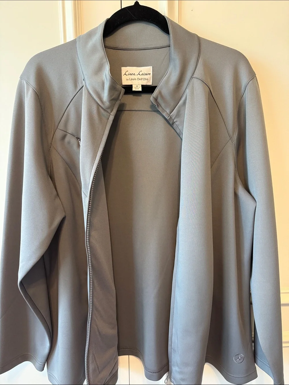 Linea by Louis Dell'Ollio Gray Full-Zip Utility Jacket